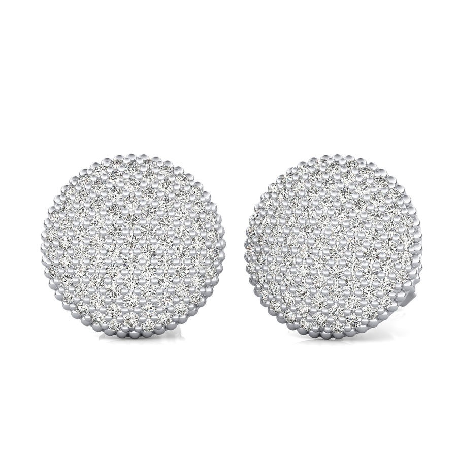 1.50 Ct. T.W. Cluster Stud Earrings