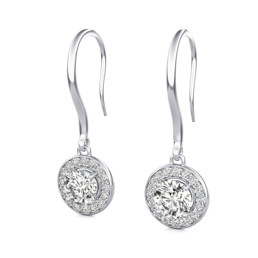 Halo Lever Back Earrings