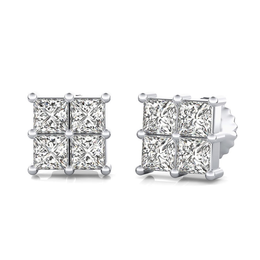 0.75 Ct. T.W. Cluster Stud Earrings