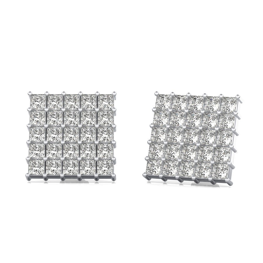 4.50 Ct. T.W. Cluster Stud Earrings