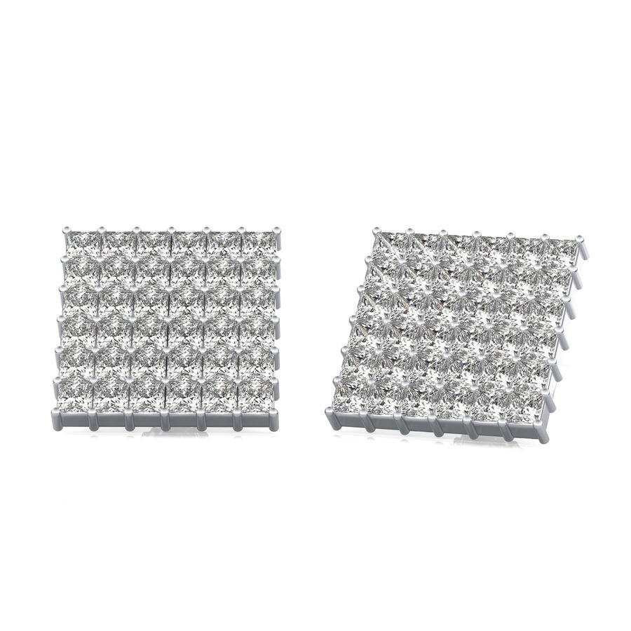 6.50 Ct. T.W. Cluster Stud Earrings