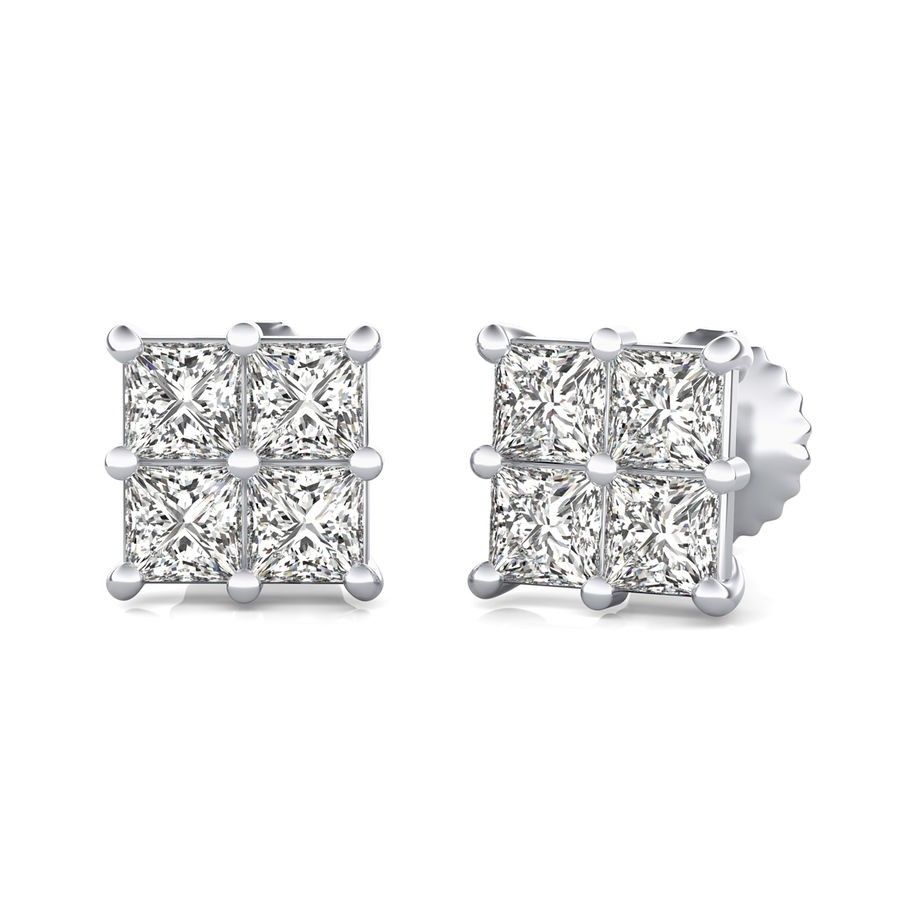 0.75 Ct. T.W. Cluster Stud Earrings