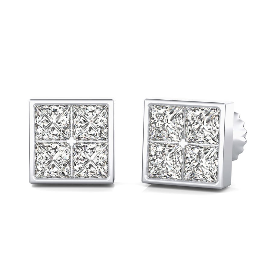 0.75 Ct. T.W. Cluster Stud Earrings