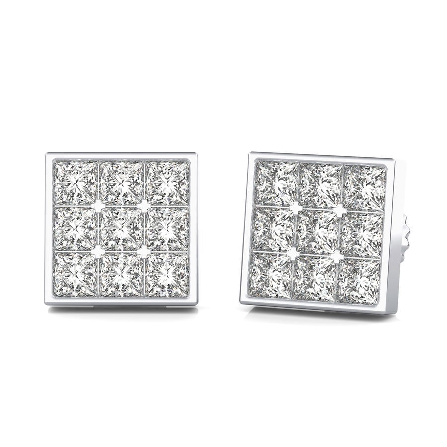 1.50 Ct. T.W. Cluster Stud Earrings