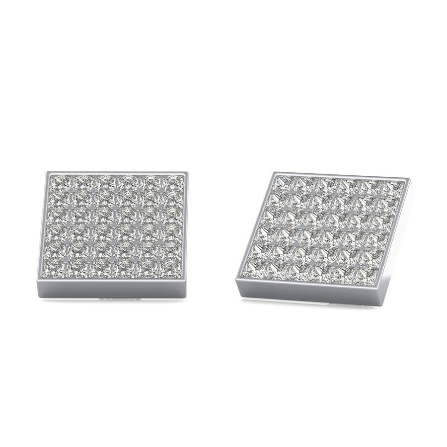 6.50 Ct. T.W. Cluster Stud Earrings