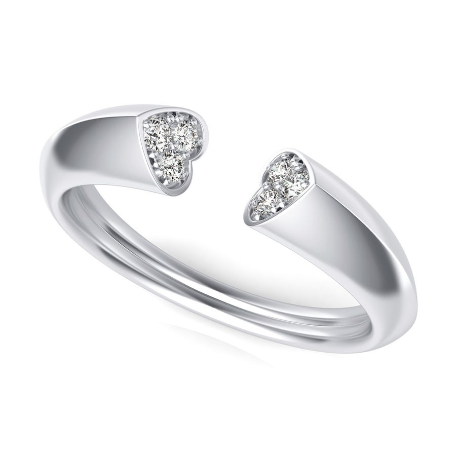 Open End Heart Ring