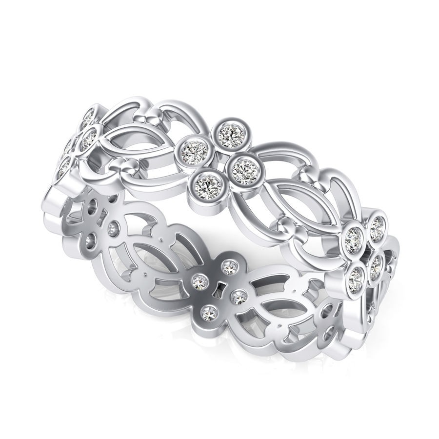 Floral Eternity Band
