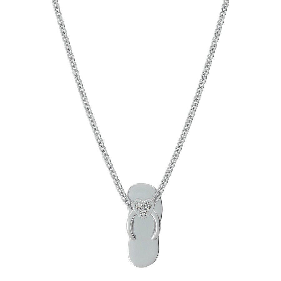 Slipper Heart Charm Pendant