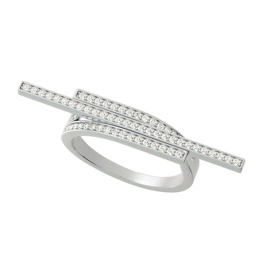 Three Row Bar Ring