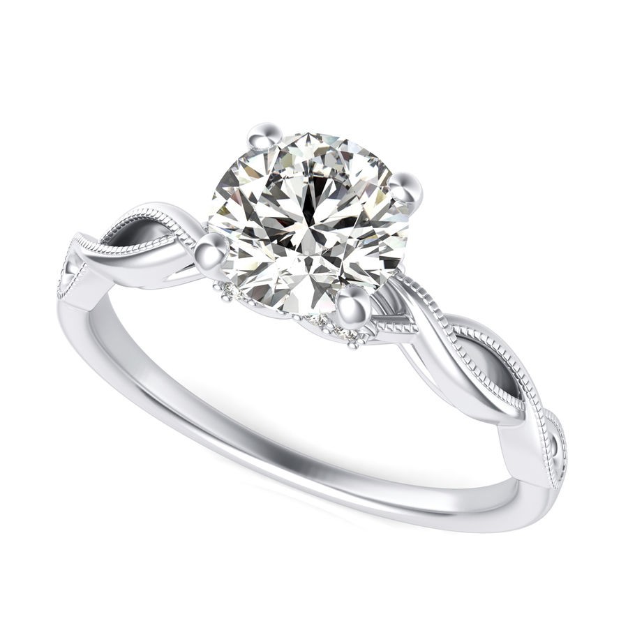 Twist Engagement Ring