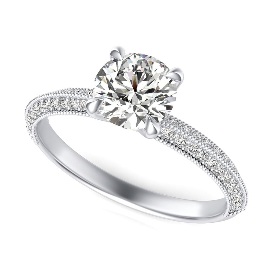 Knife Edge Engagement Ring
