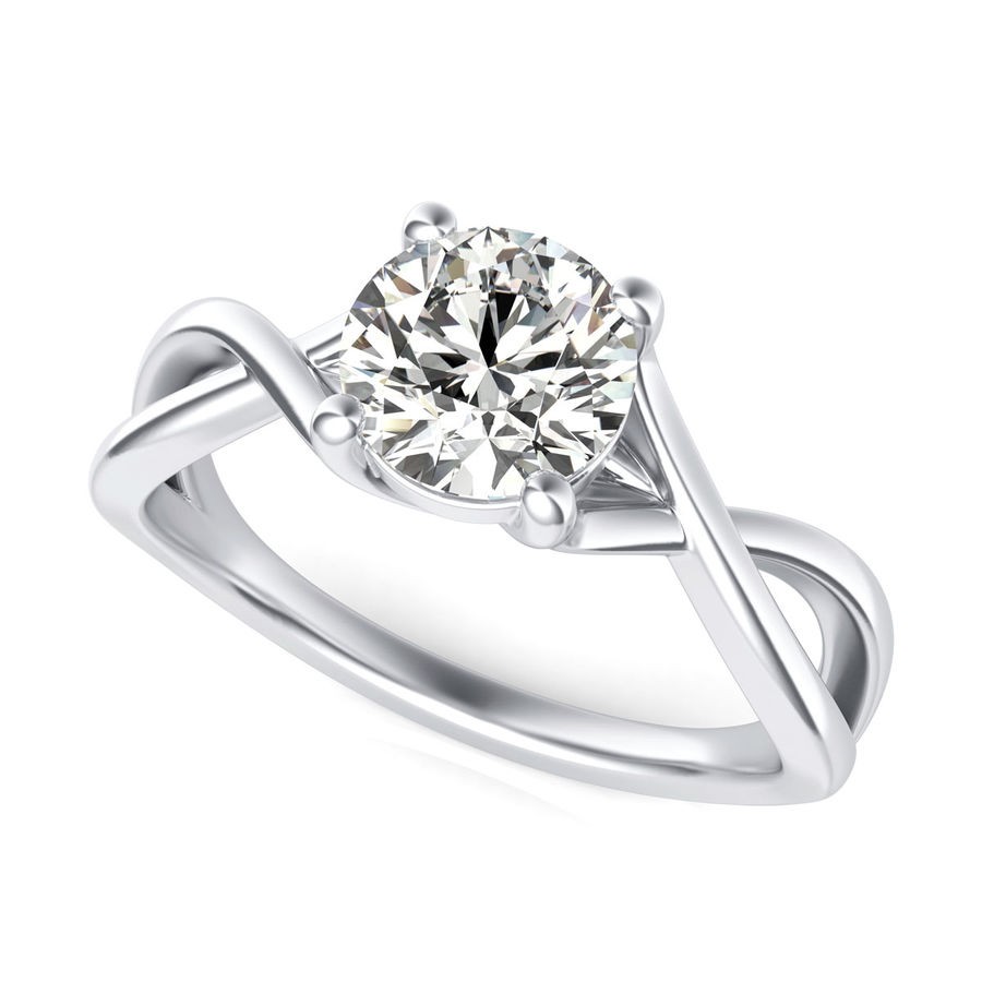 Twist Engagement Ring