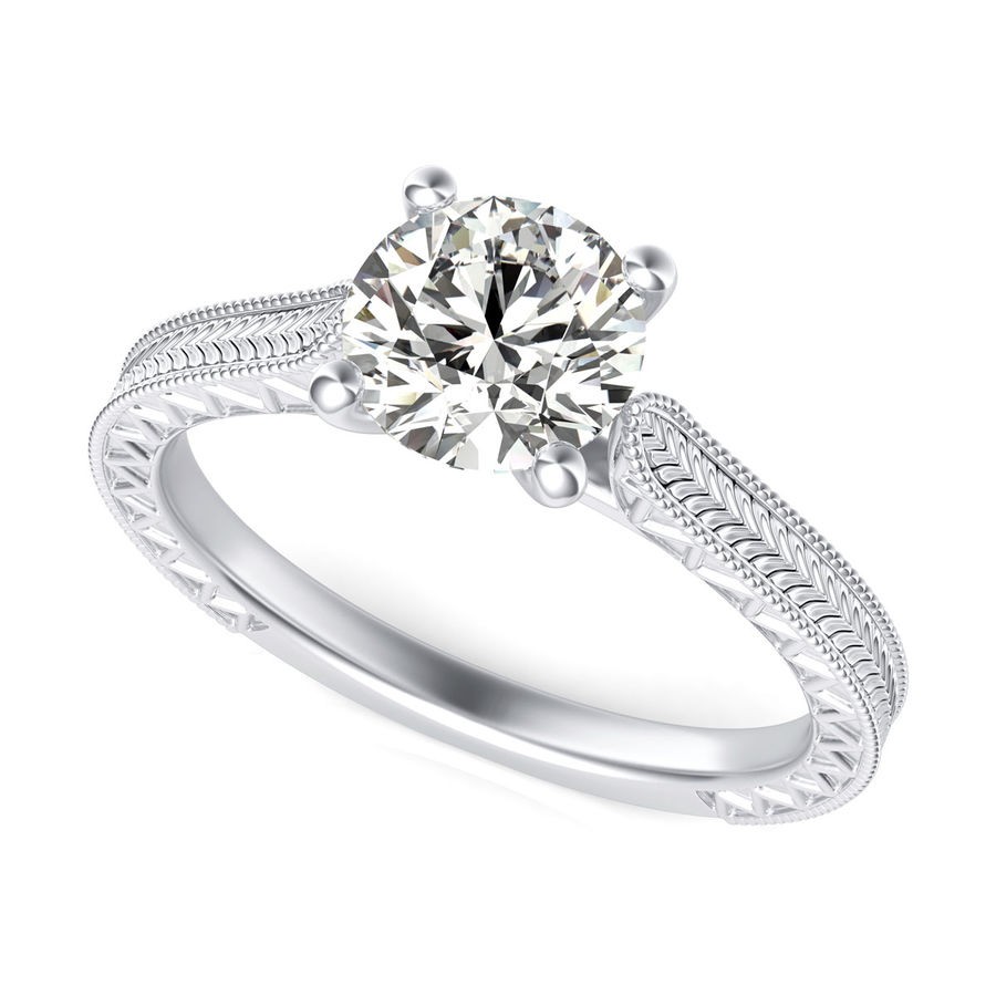Victoria Cathedral Solitaire Engagement Ring