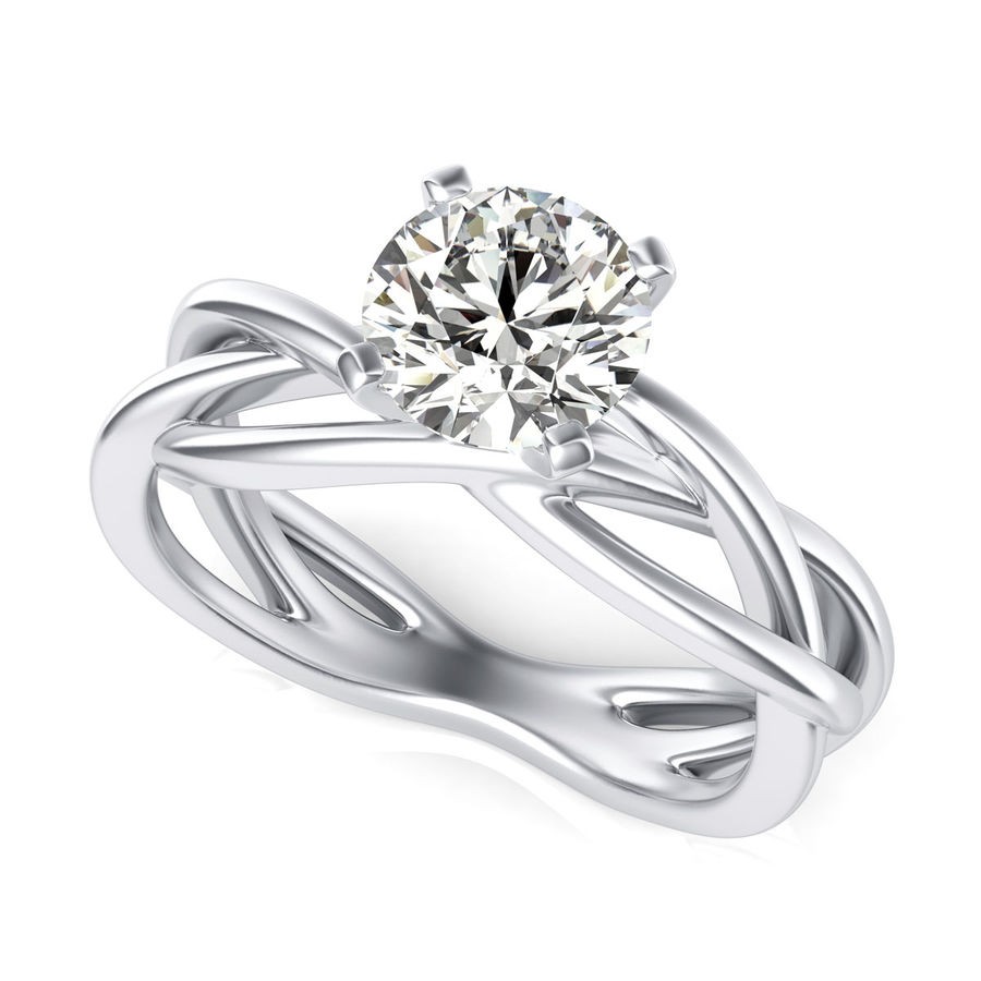 Twist Engagement Ring
