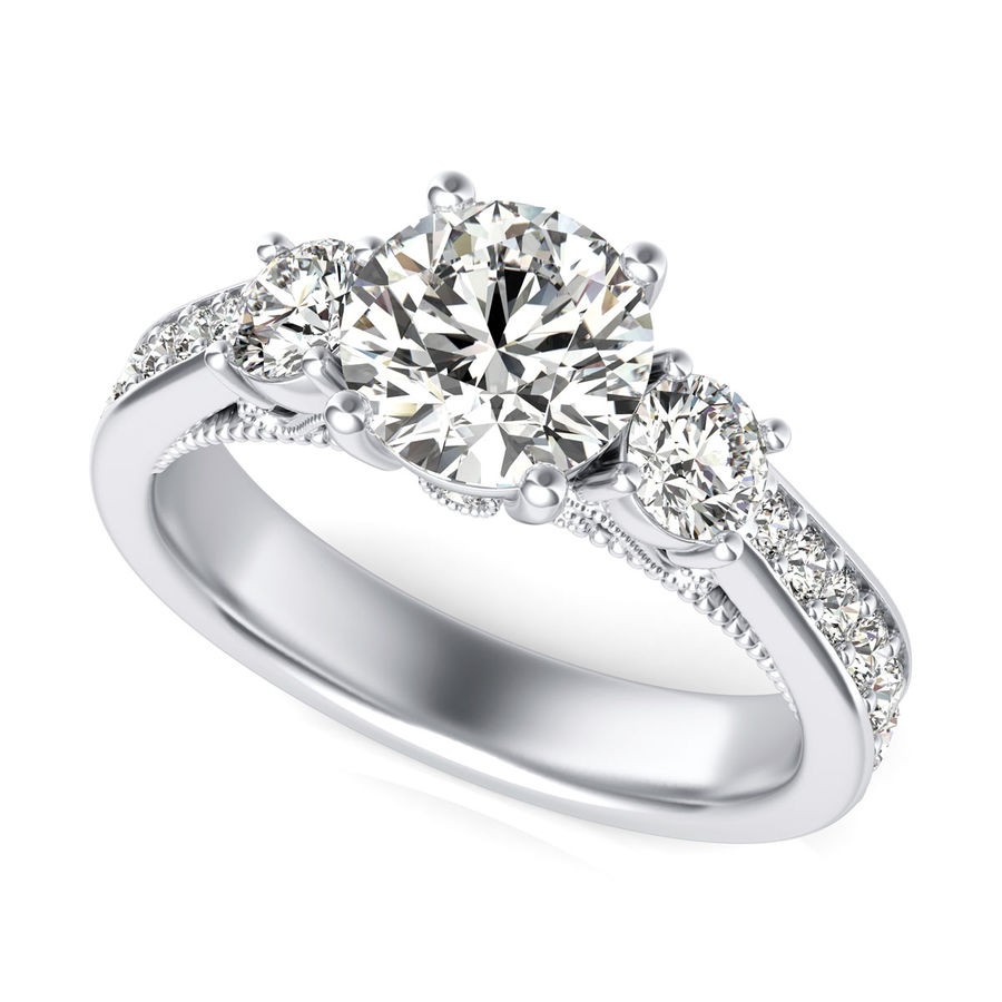 Three Stone Engagement