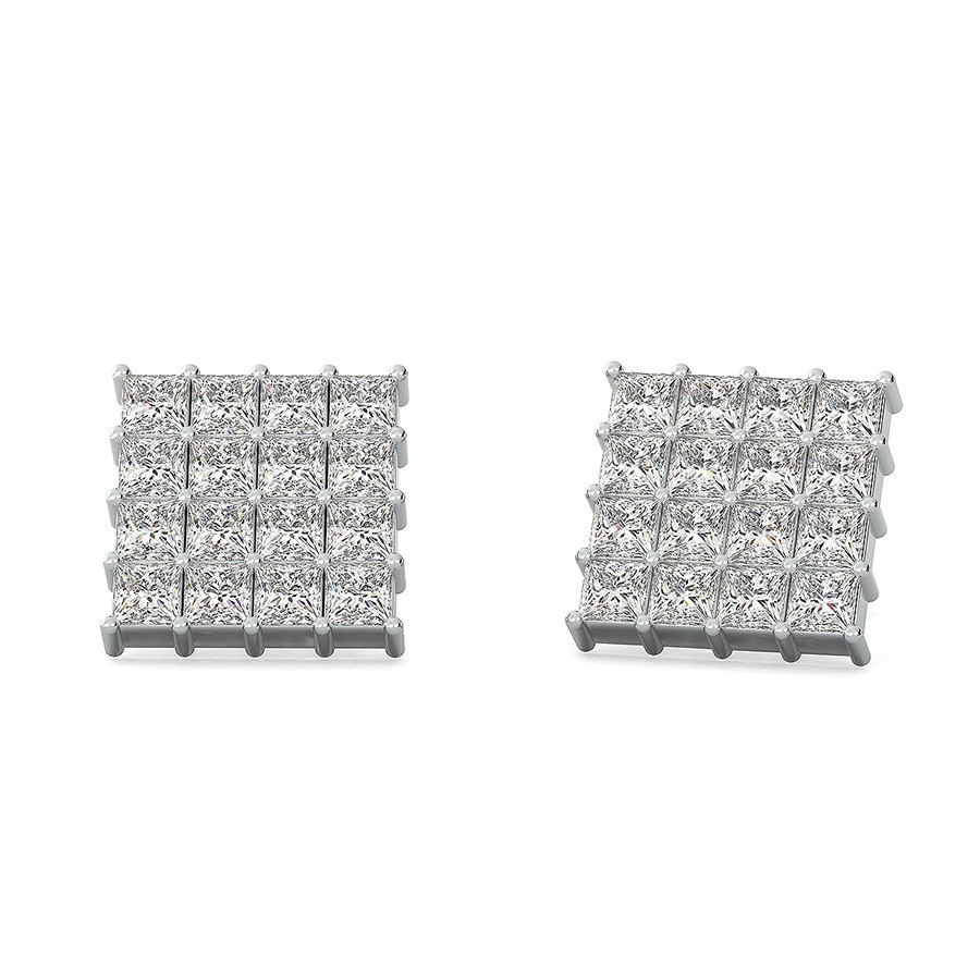2.00 Ct. T.W. Cluster Stud Earrings
