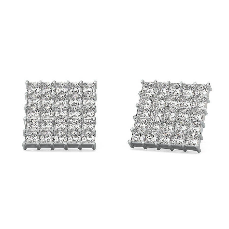 2.25 Ct. T.W. Cluster Stud Earrings