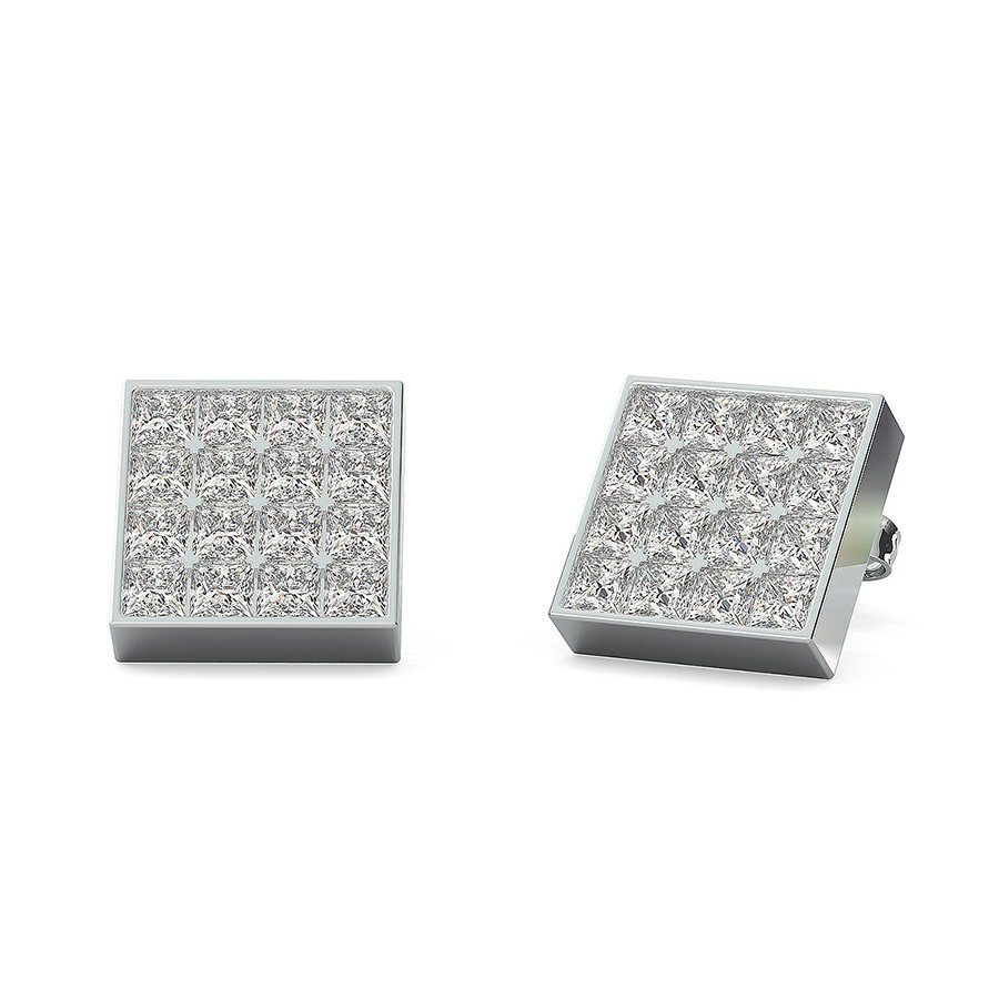 1.75 Ct. T.W. Cluster Stud Earrings