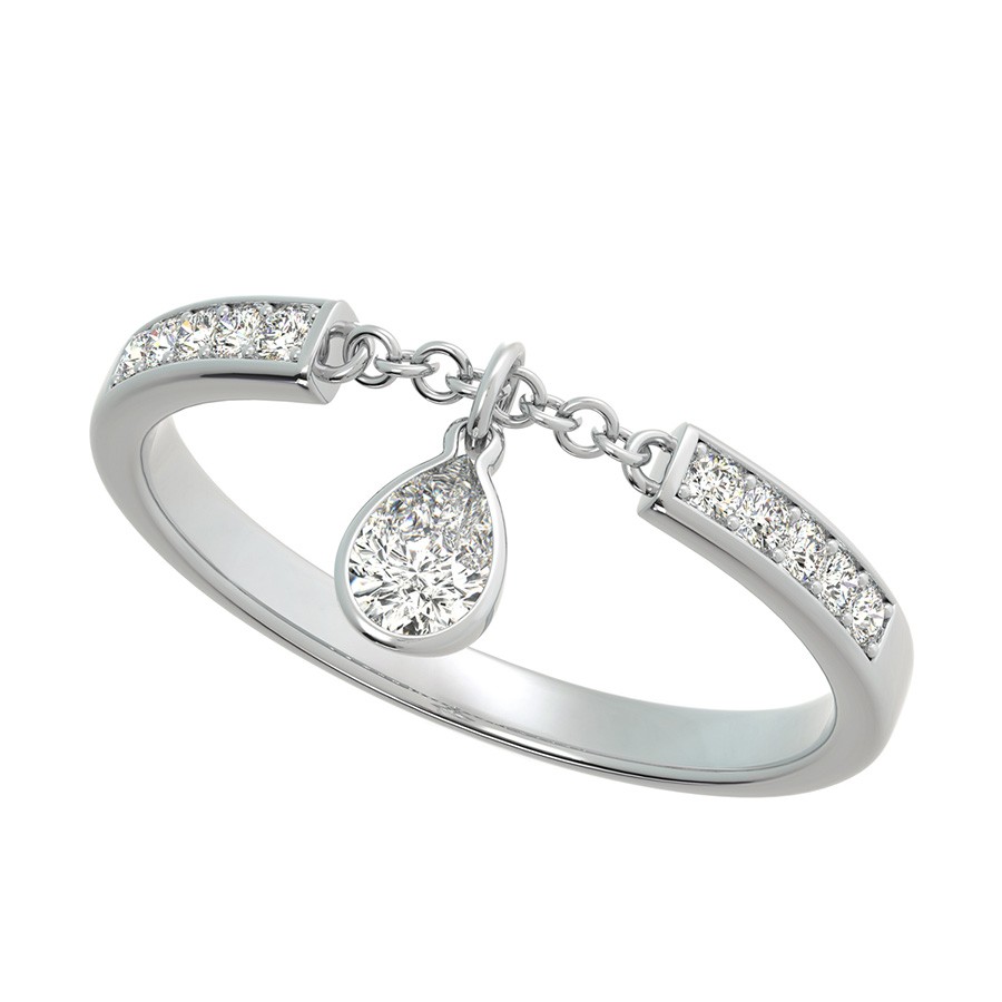 Delicate Thin Dangle Stackable Ring