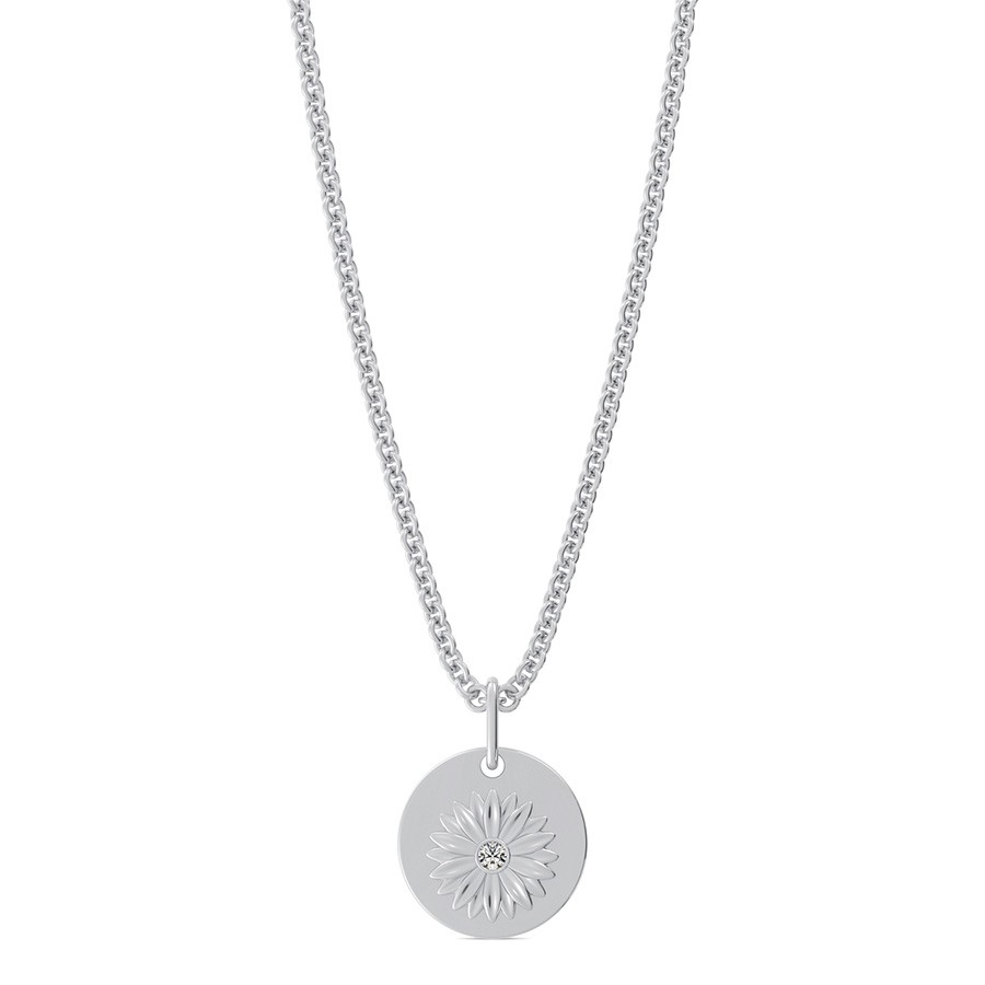 Sunflower Coin Pendant
