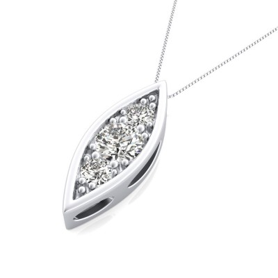 Cluster Marquise Pendant