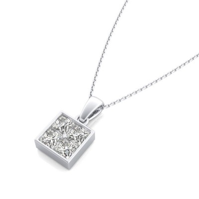 Bezel Cluster Pendants