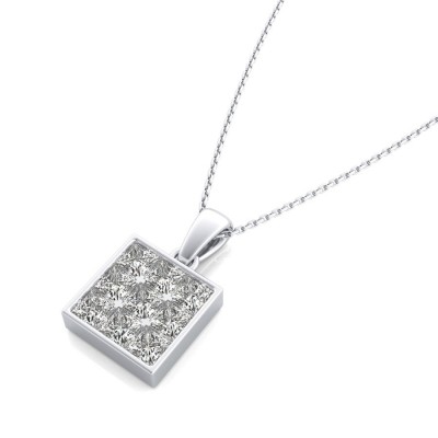 Bezel Cluster Pendants