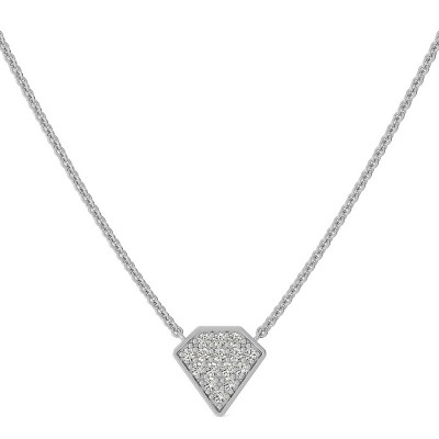 Diamond Shape Cluster Pendant