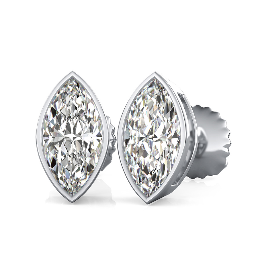Bezel Earrings