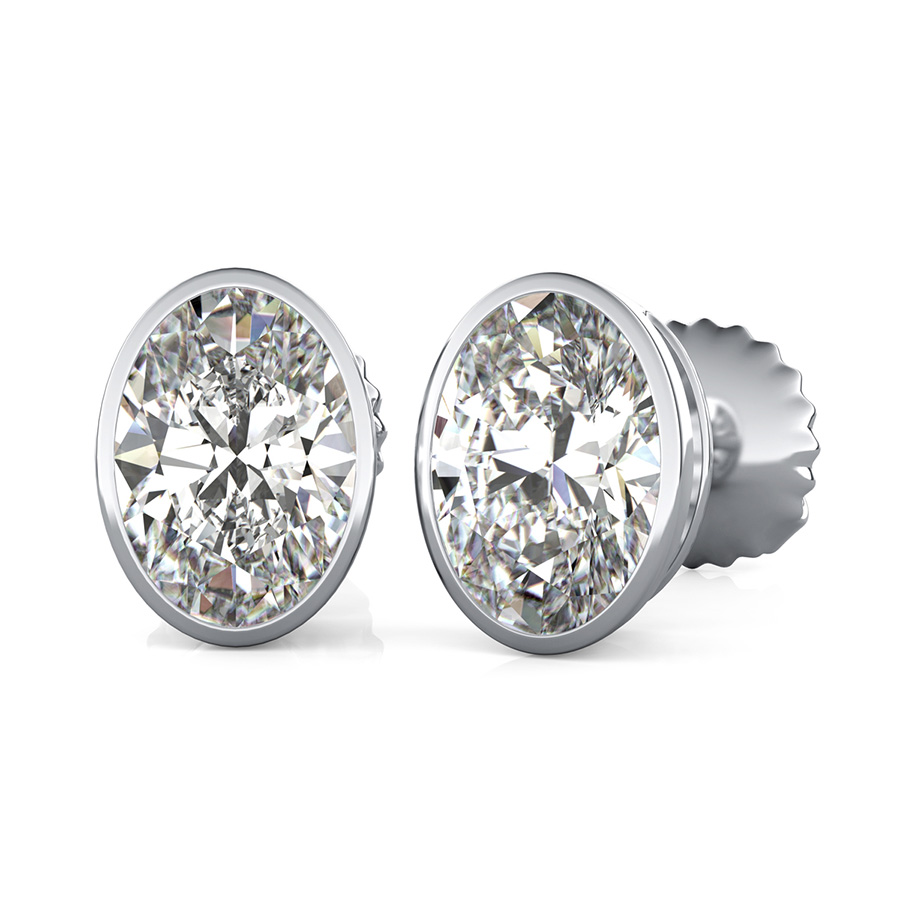 Bezel Earrings