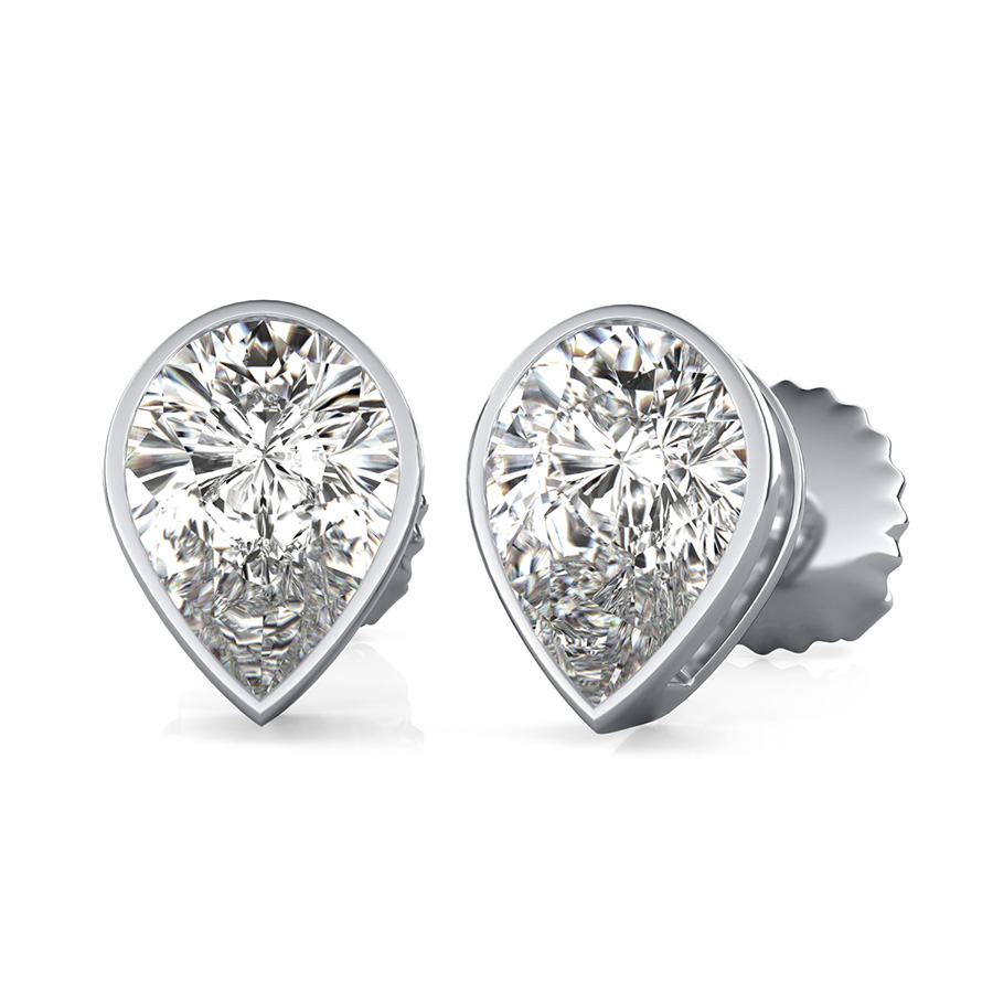 Bezel Earrings