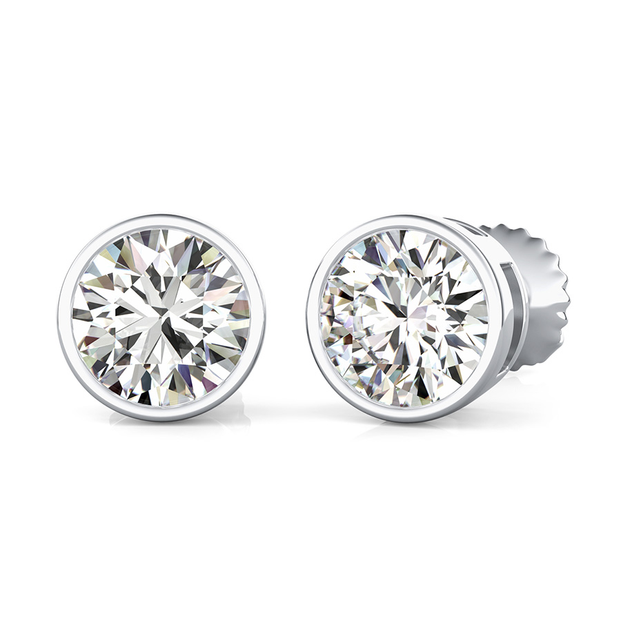 Bezel Earrings
