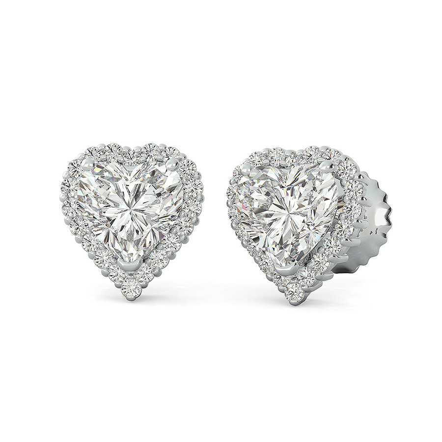 Wire Basket Halo Earrings
