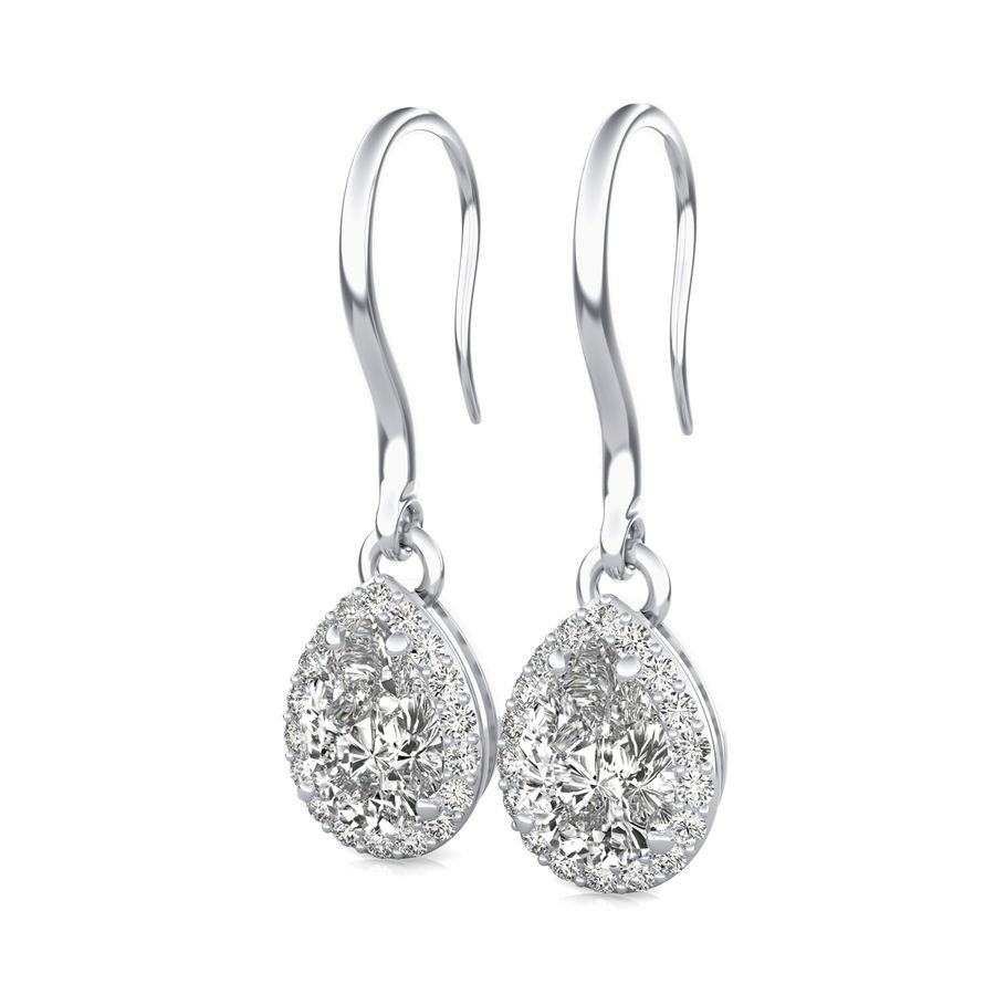 Halo Lever Back Earrings