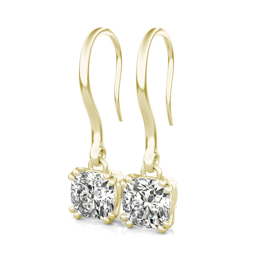 Leverback diamond solitaire earrings store