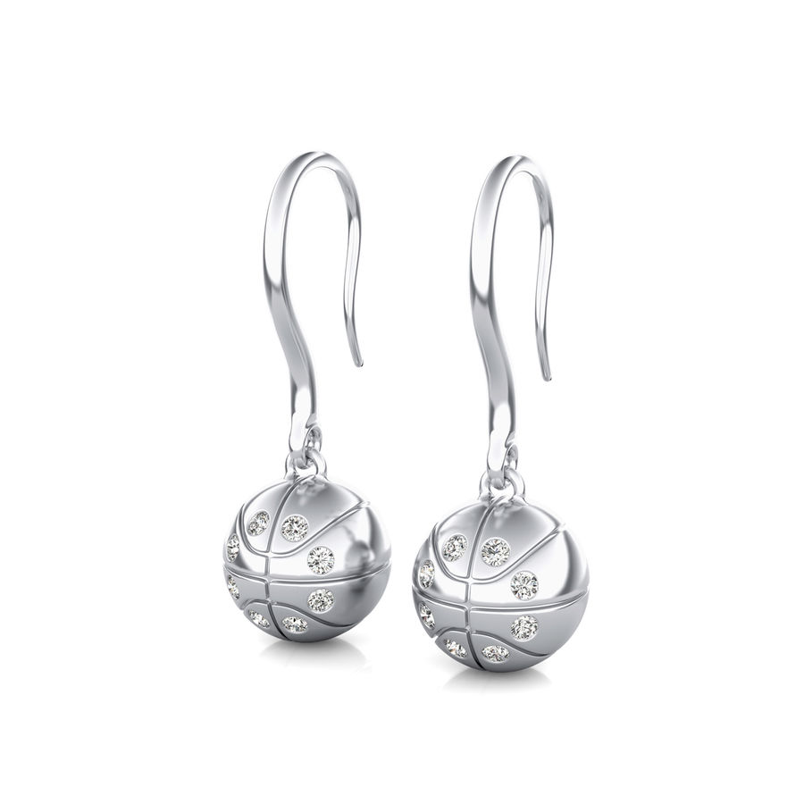 Basketball Earrings