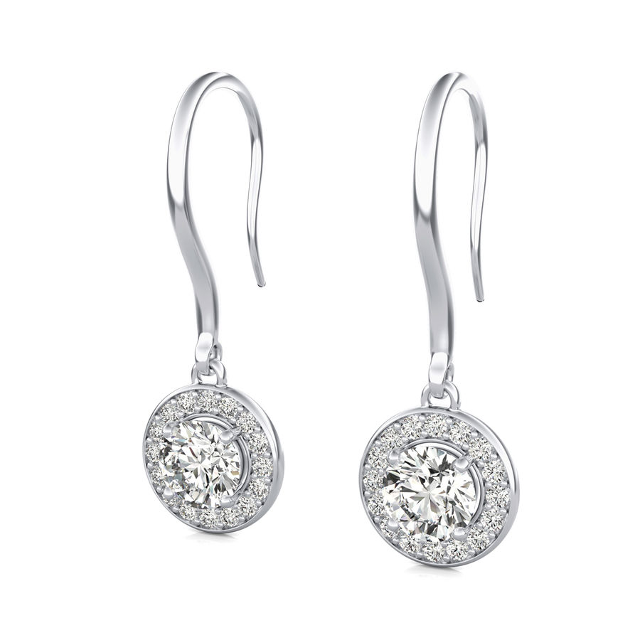 Halo Lever Back Earrings