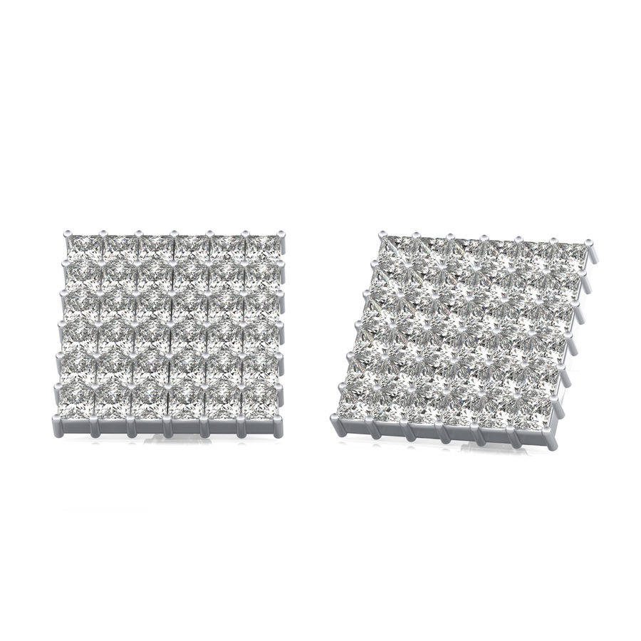 6.50 Ct. T.W. Cluster Stud Earrings