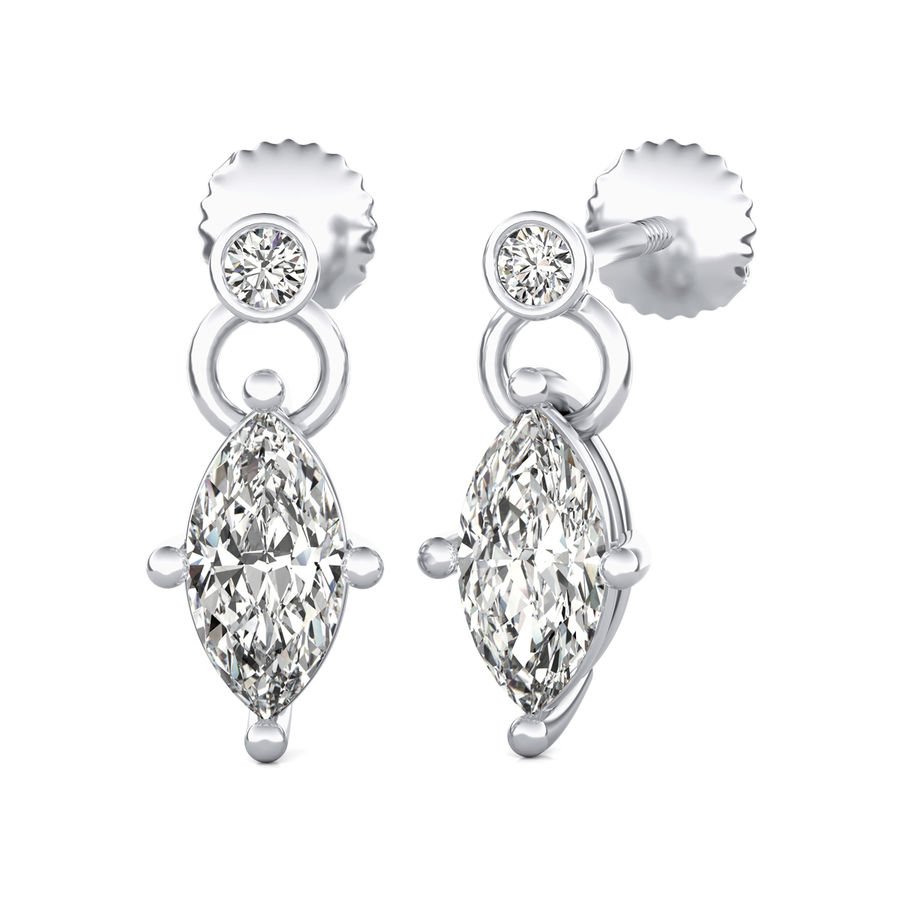 Dangle Solitaire Earrings