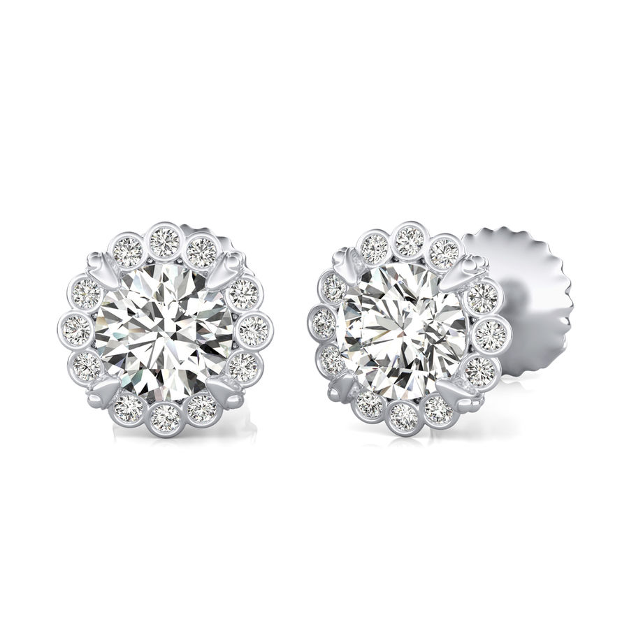 Halo Stud Earrings