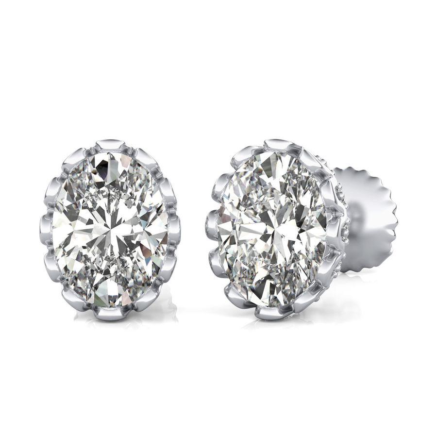 Basket Stud Earrings 
