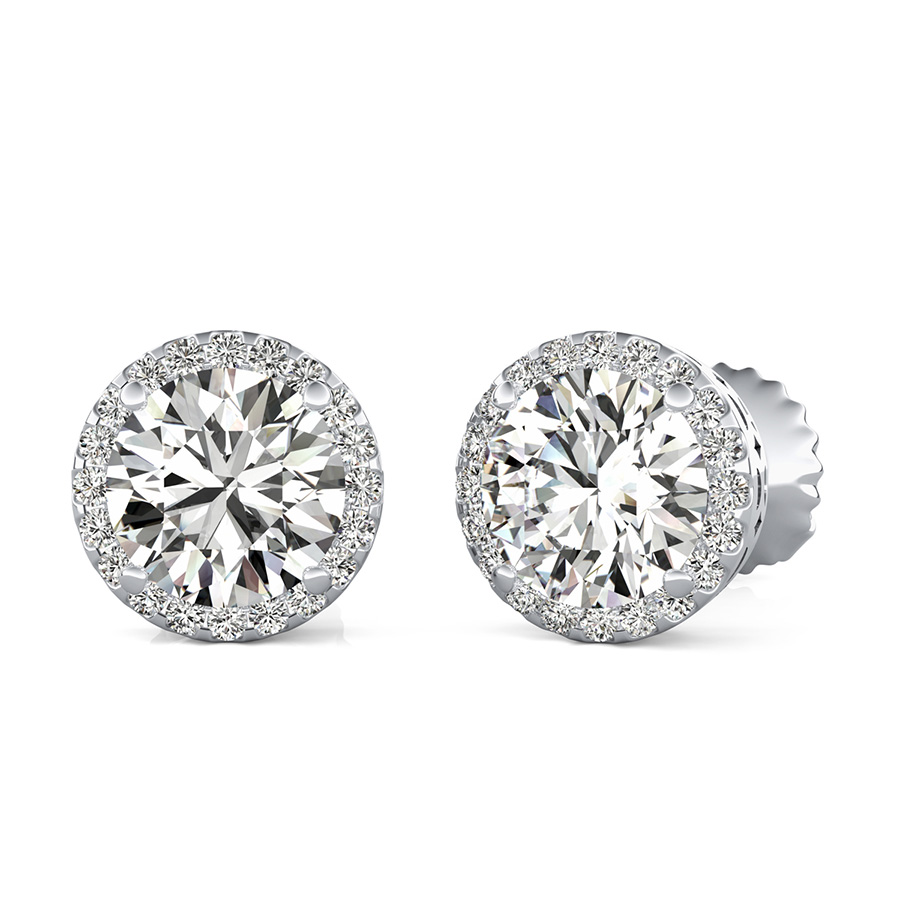 Basket Halo Earrings