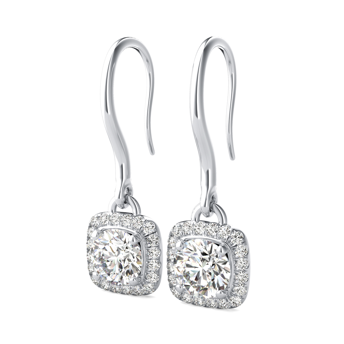 Halo Dangle Earrings