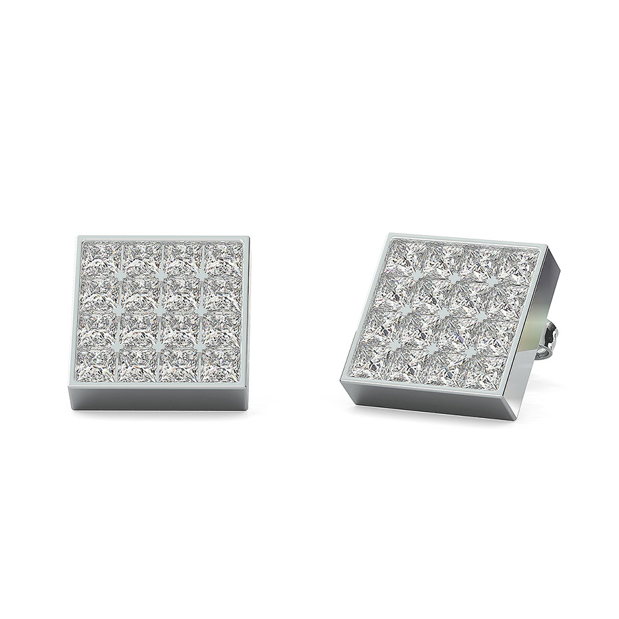 1.75 Ct. T.W. Cluster Stud Earrings