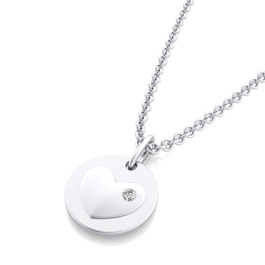Heart Coin Pendant