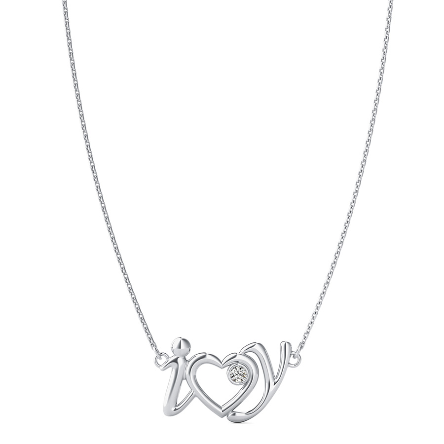 "I Love Y" Heart Pendant