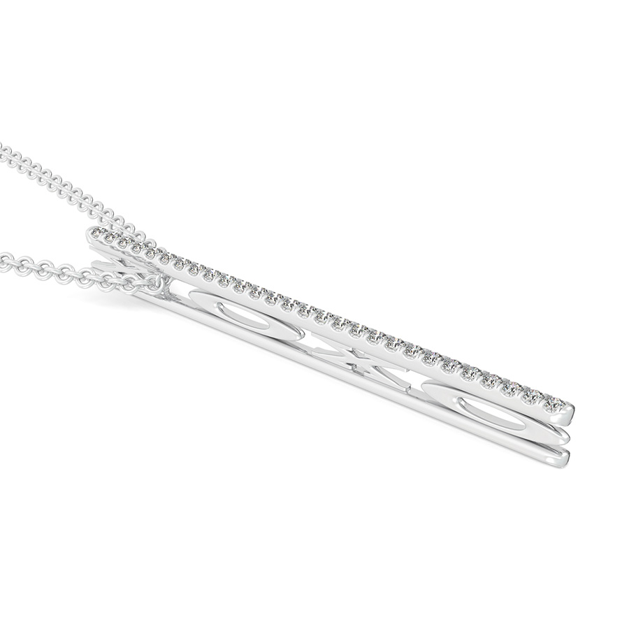 "XOXO"  Drop Bar Pendant 