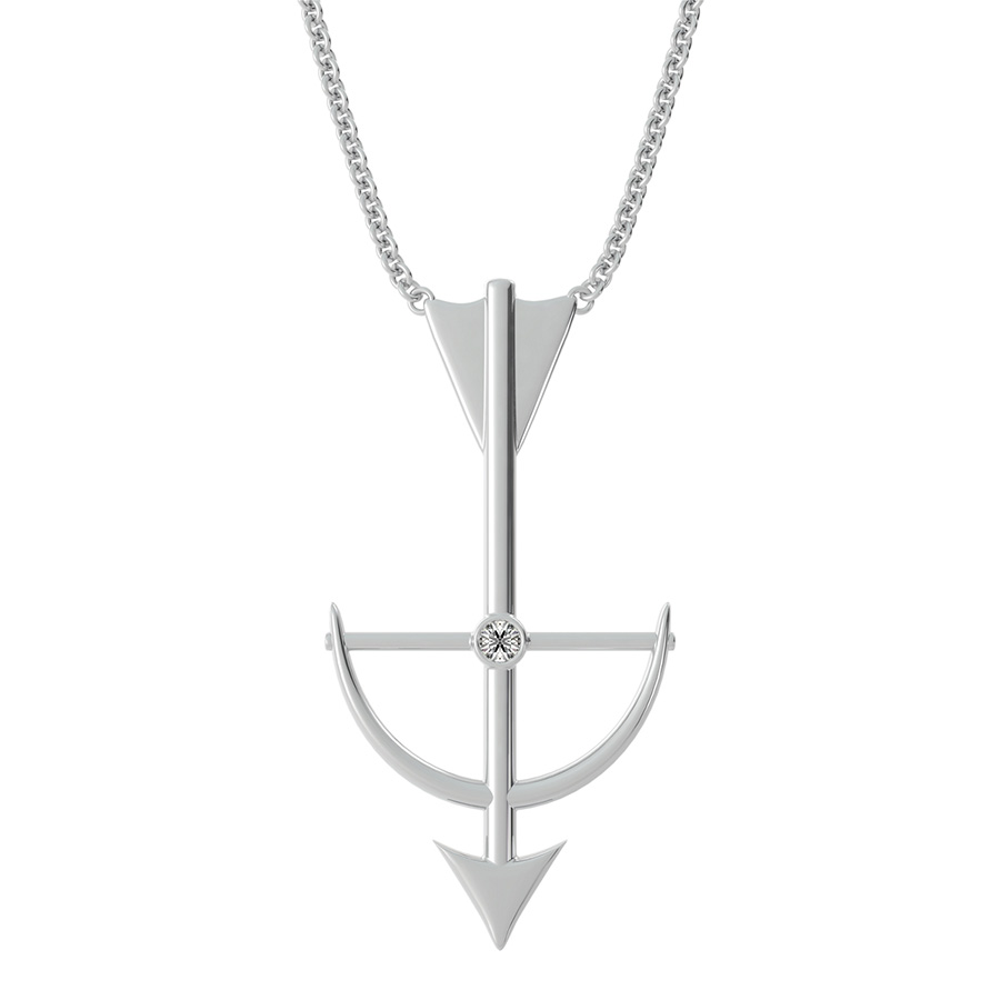 Bow An Arrow Drop Pendant