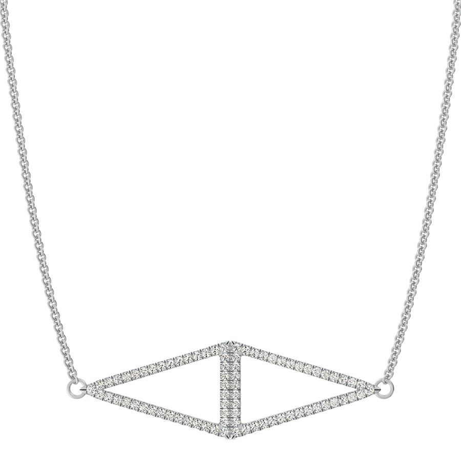 Two Triangle  Sideways Pendant