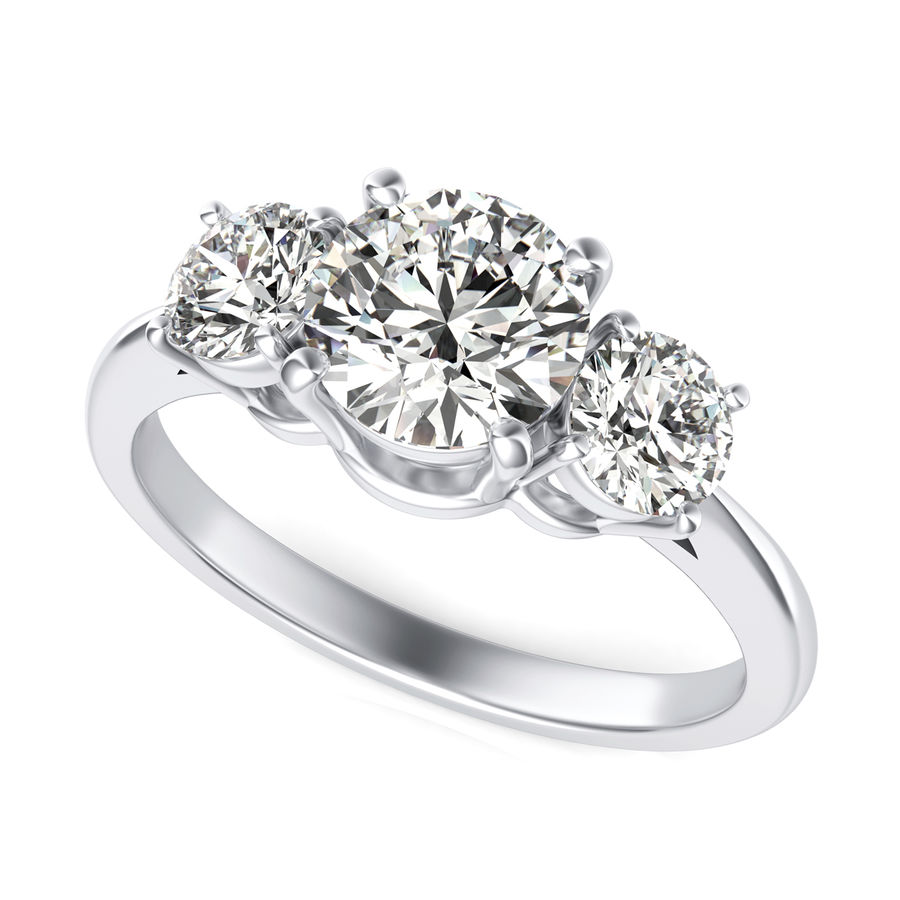 Three Stone Engagement Ring